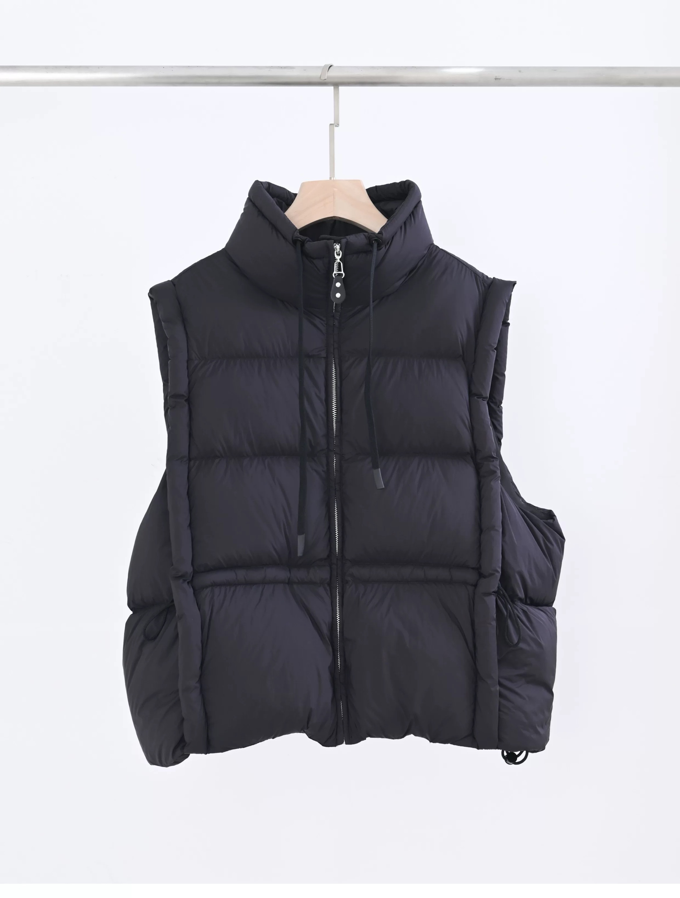 CHICEASE 个性马甲 2025新款白鸭绒加厚设计感背心羽绒服外套