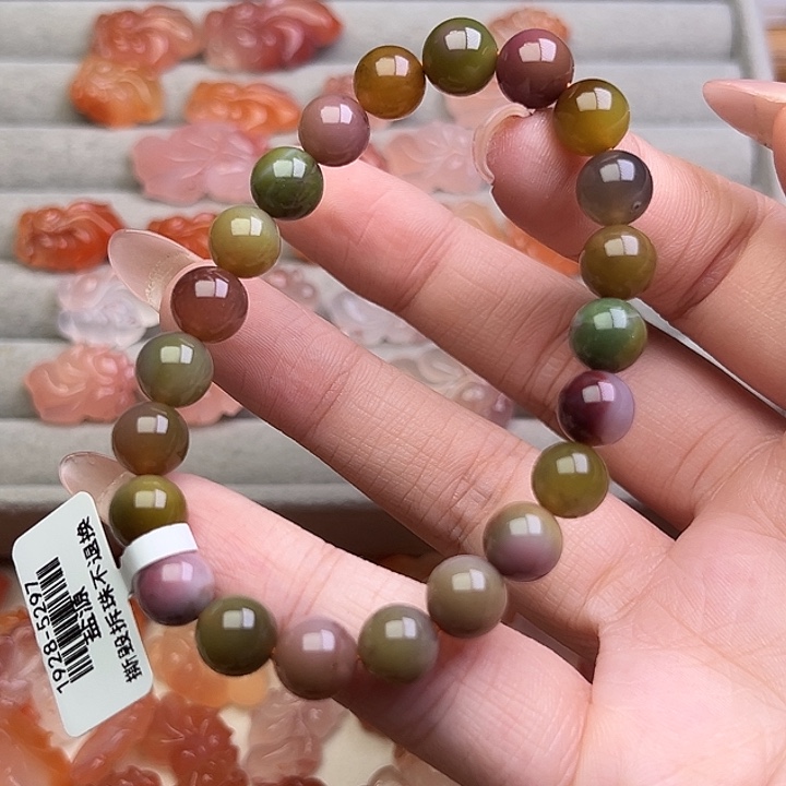 南红玛瑙合金手链58