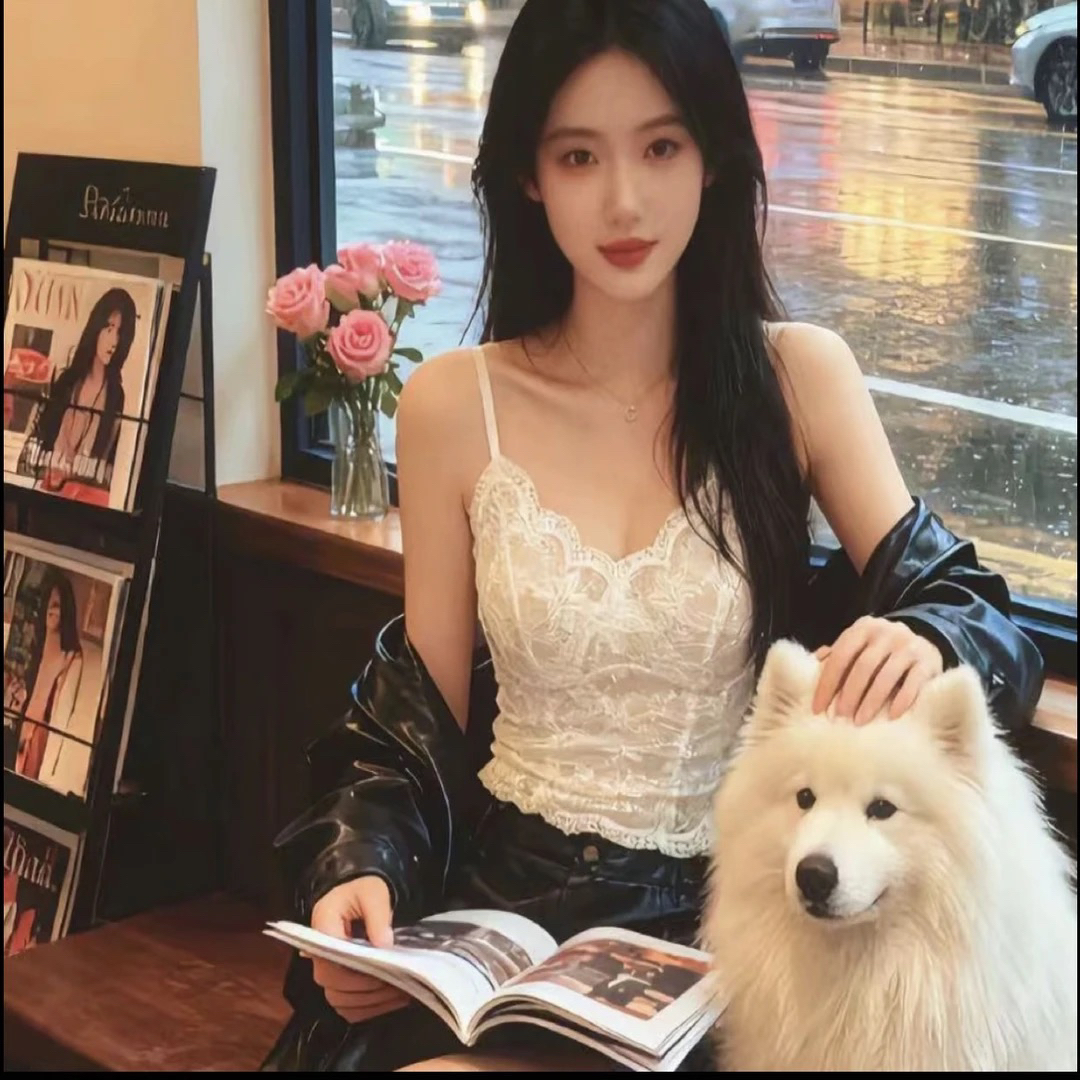 6099新款蕾丝磨毛底带胸垫吊带背心