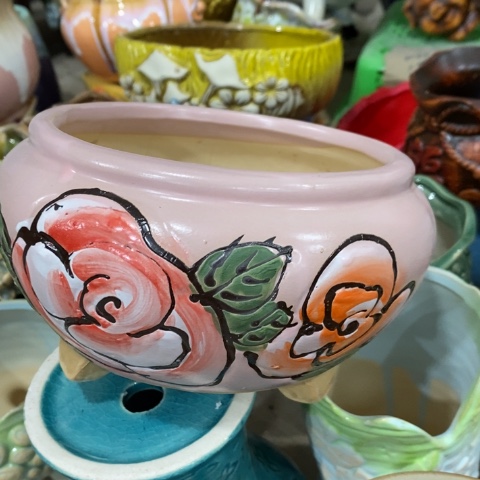 陶瓷手绘粉色拼盘11222233