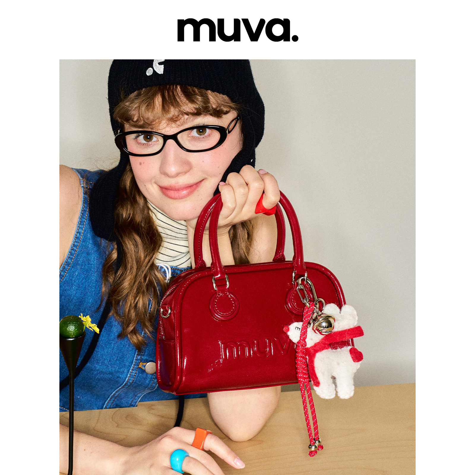 MUVA头层牛皮饼干包手提包高级感皮具女式真皮斜挎枕头包2.10新款