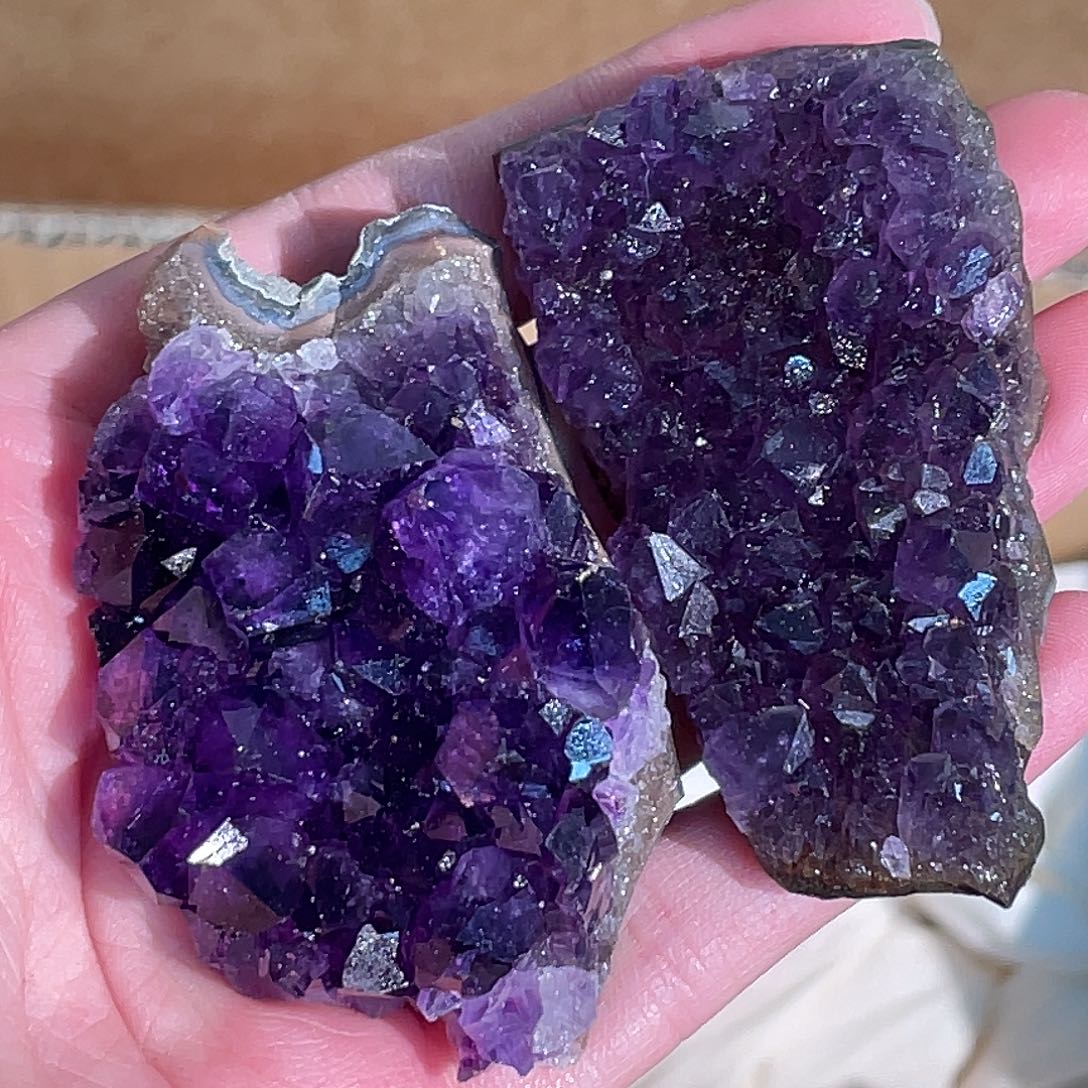 手串水晶未镶嵌乌拉圭紫水晶 31号