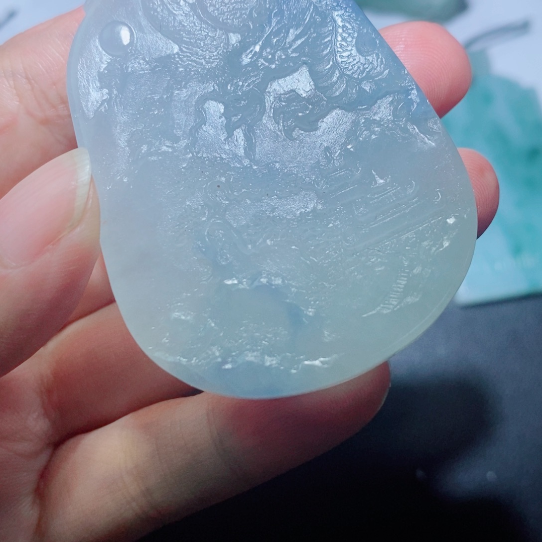 定制翡翠未镶嵌毛货吊坠未抛光