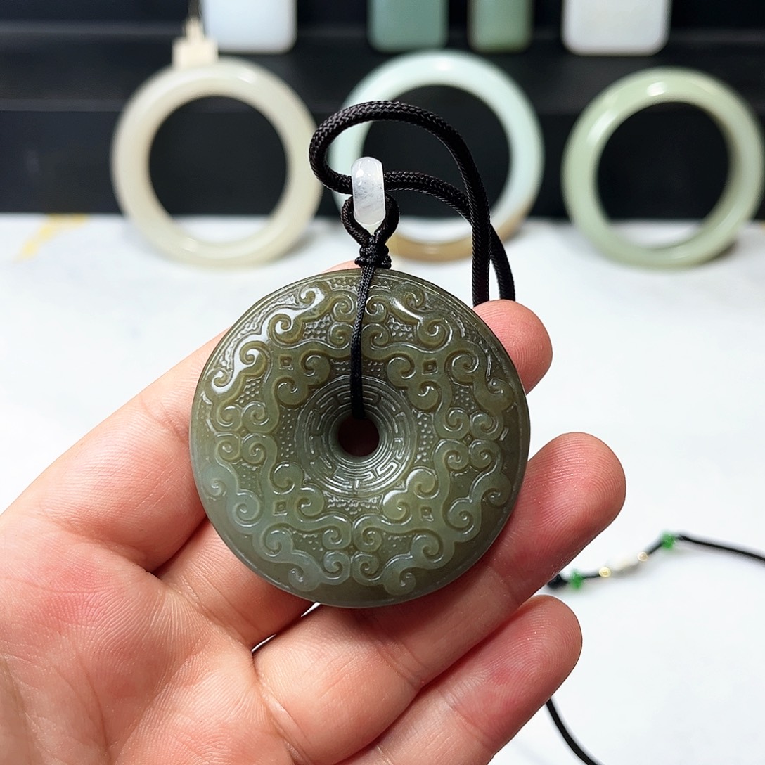 和田玉未镶嵌吊坠(不含链)10