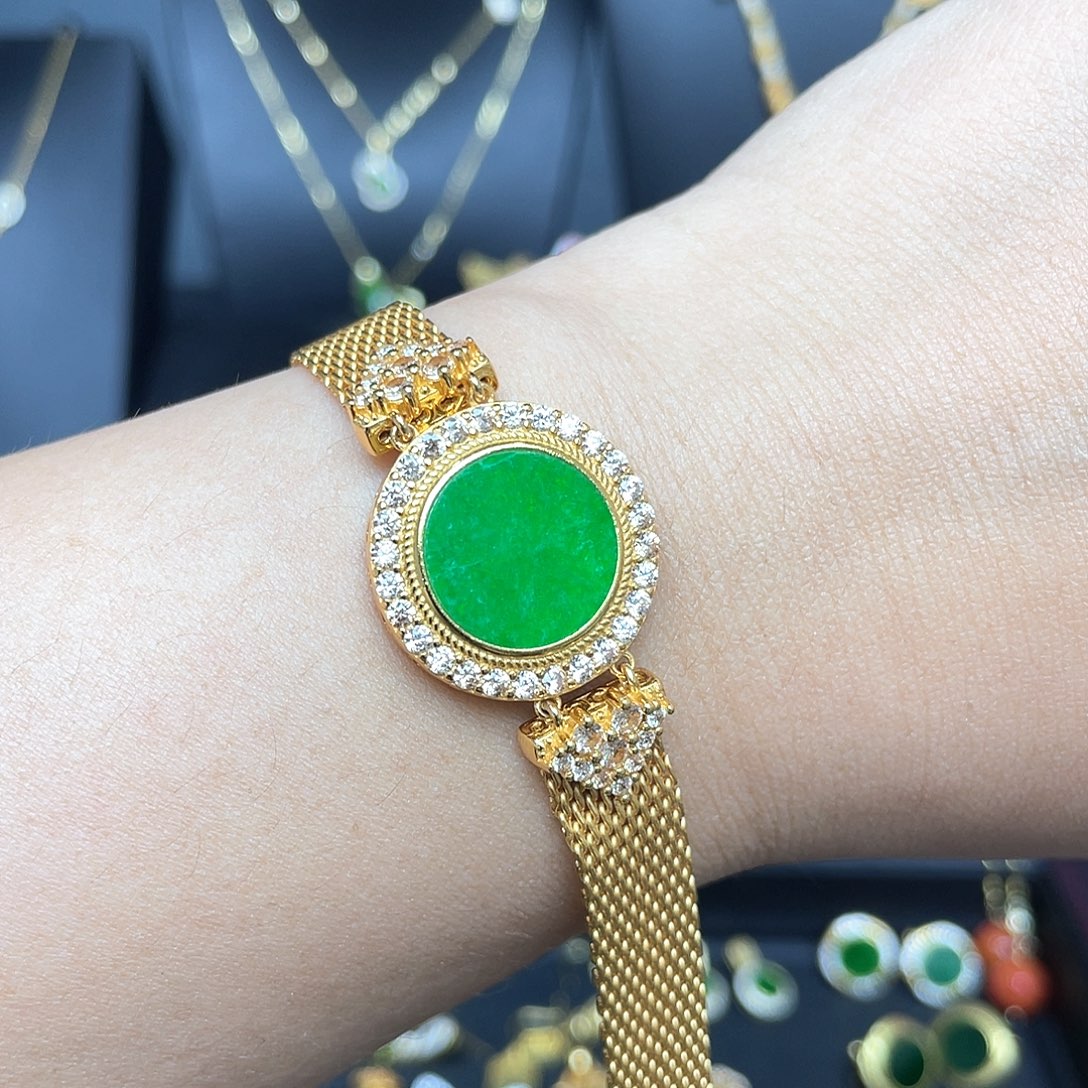 未镶嵌手链翡翠翡翠