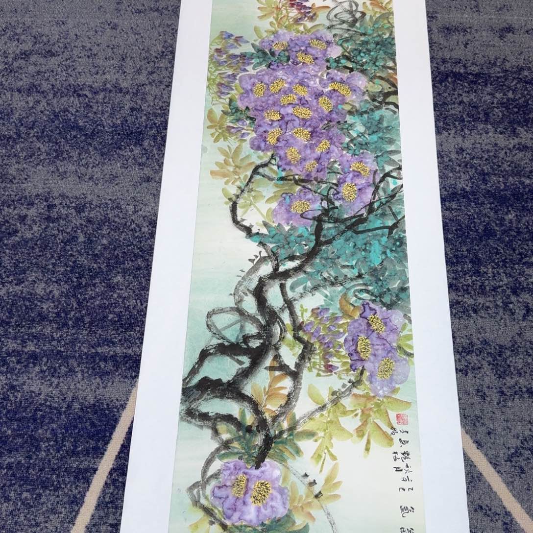 国画国画作品山水花鸟纯手绘