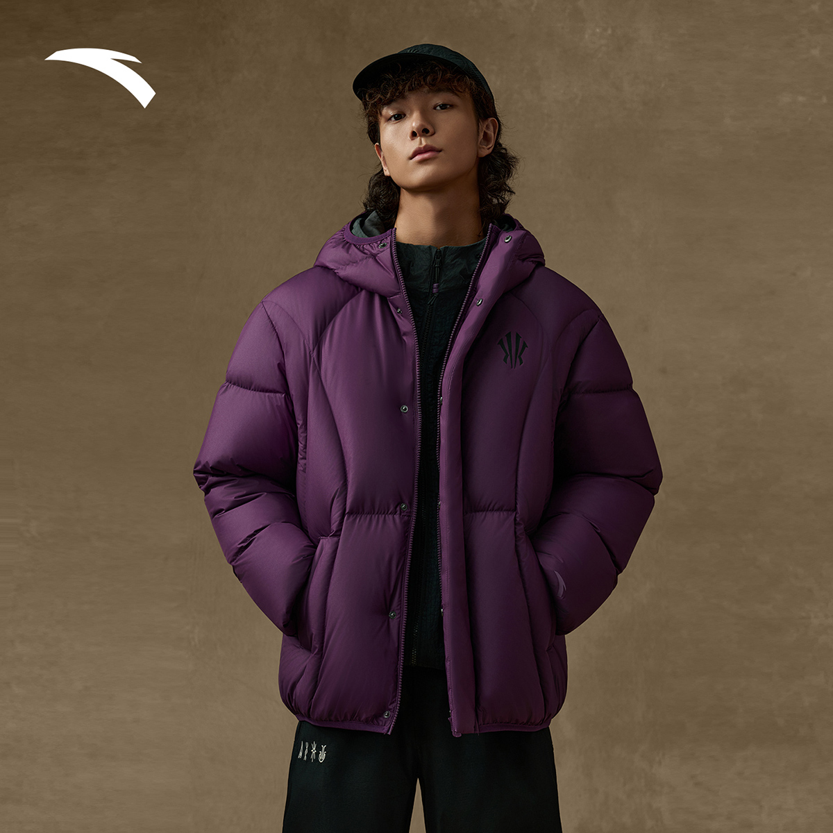 安踏凯里·欧文系列丨潮流面包羽绒服男女同款冬保暖运动休闲外套