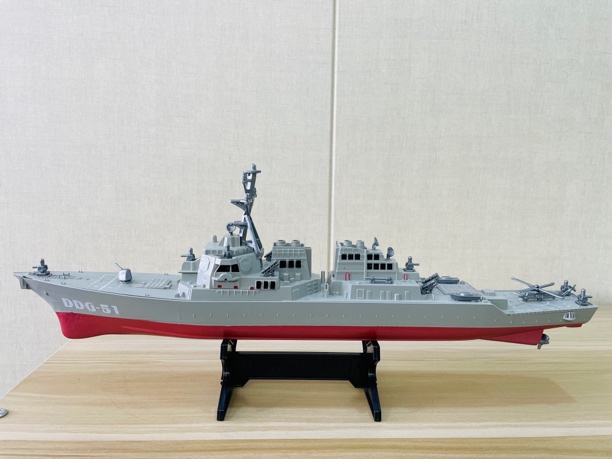 【阿利伯克驱逐舰模型1：350比例】成品军舰模型，ABS工程塑料材质
