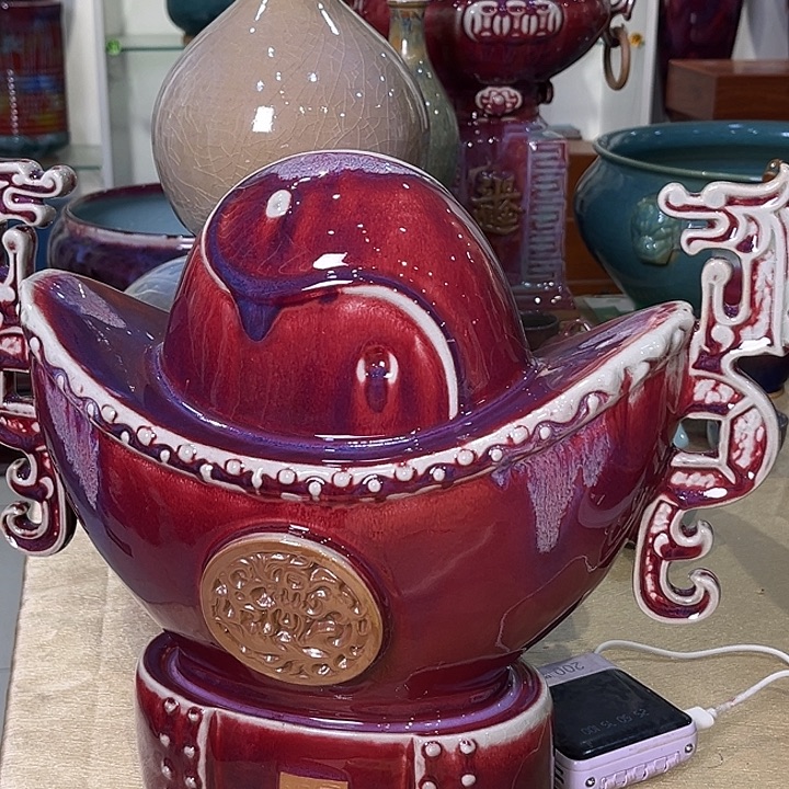 刘***红钧瓷摆件钧瓷摆件钧瓷摆件