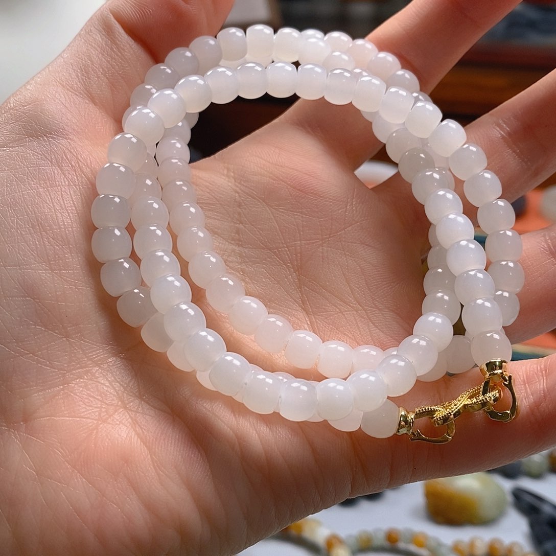 和田玉手串未镶嵌