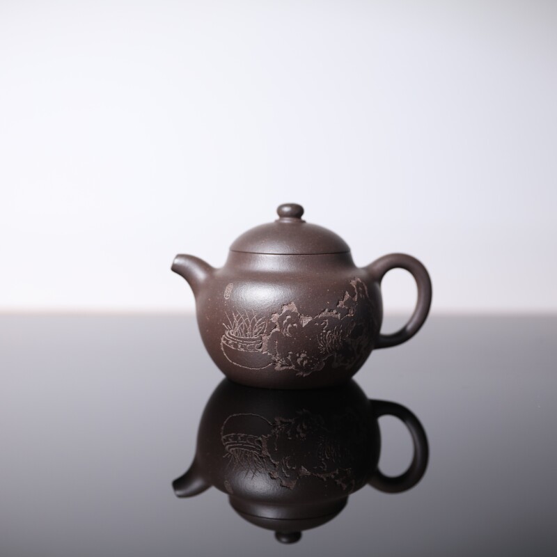 【前墅龙窑丨圆容】马湘云·范家 紫泥 约160CC 紫砂壶