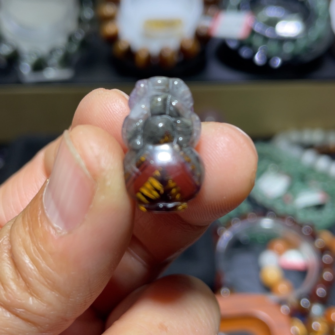 【闪购商品】水晶手串未镶嵌极光貔貅打孔不退不换