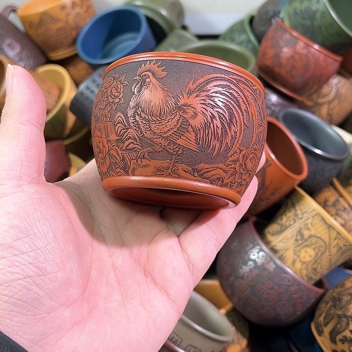 茶杯紫砂全手工紫砂主人杯