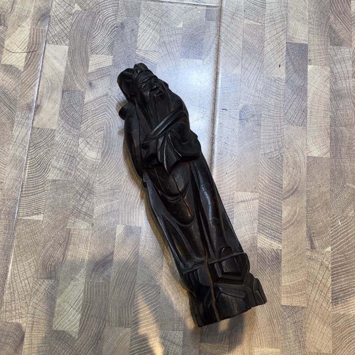 人物木雕茶道具摆件摆件