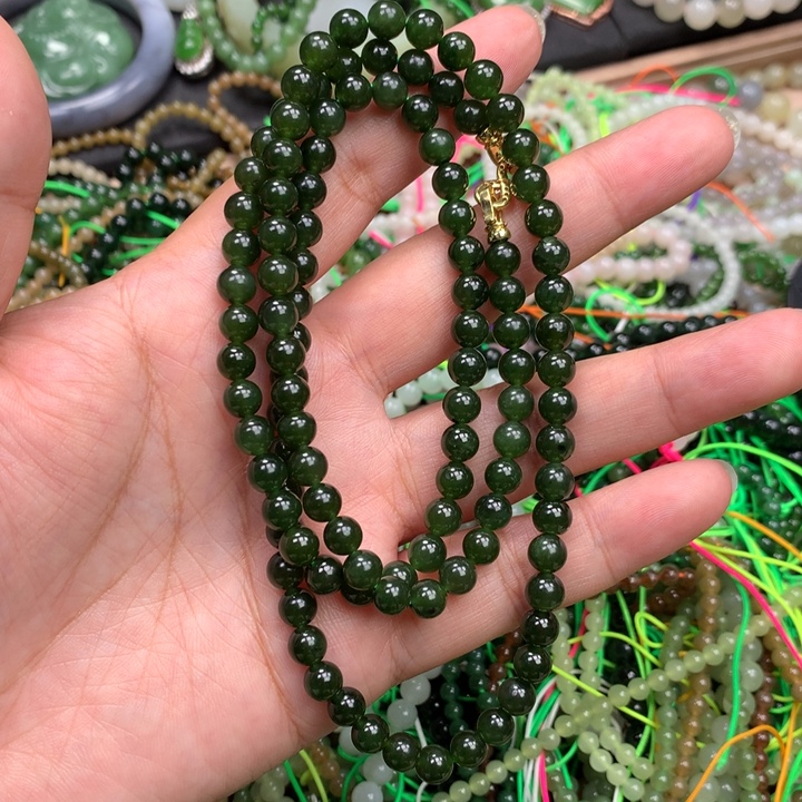 和田玉未镶嵌手链45