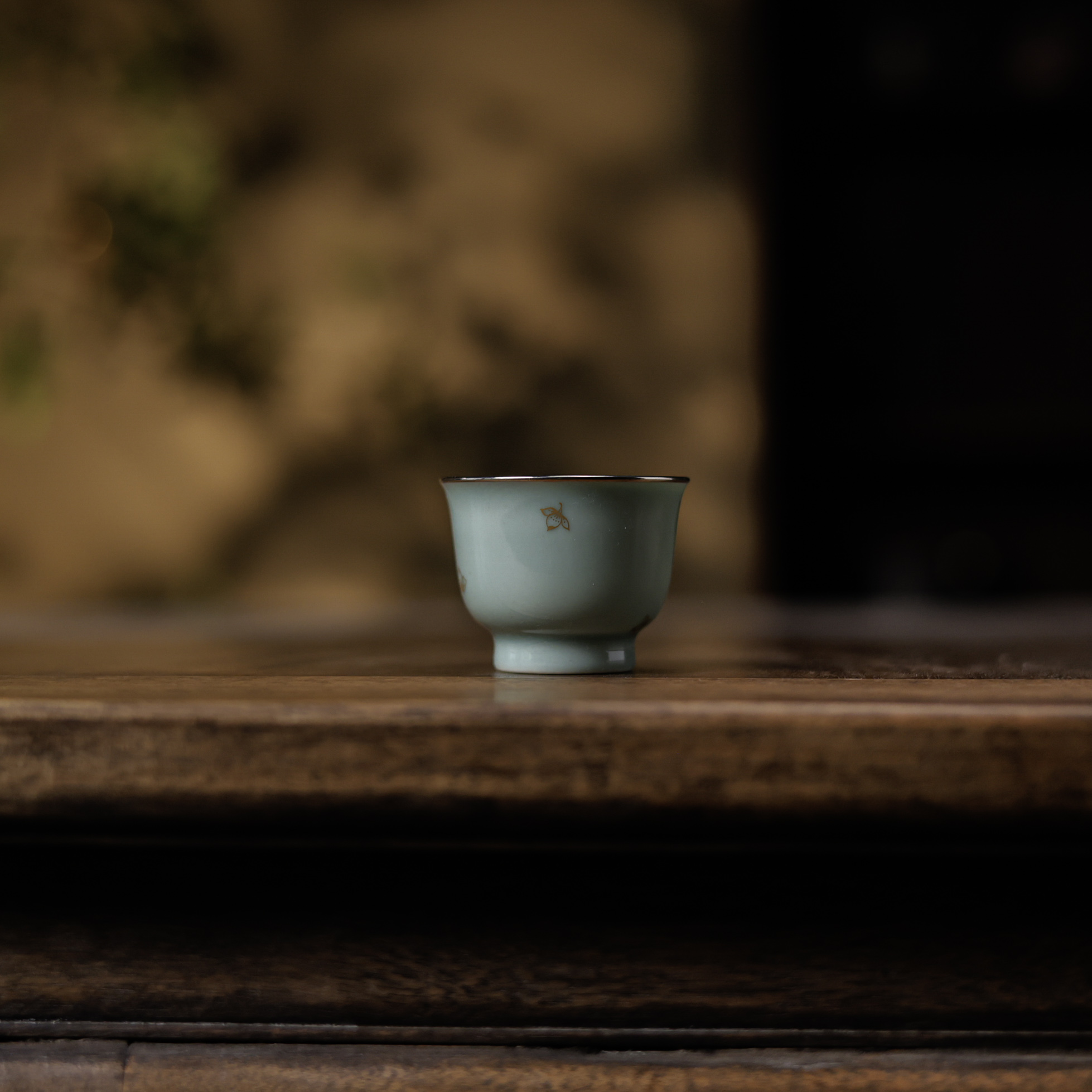 阿茶  青瓷金钟杯（华隐S1025）