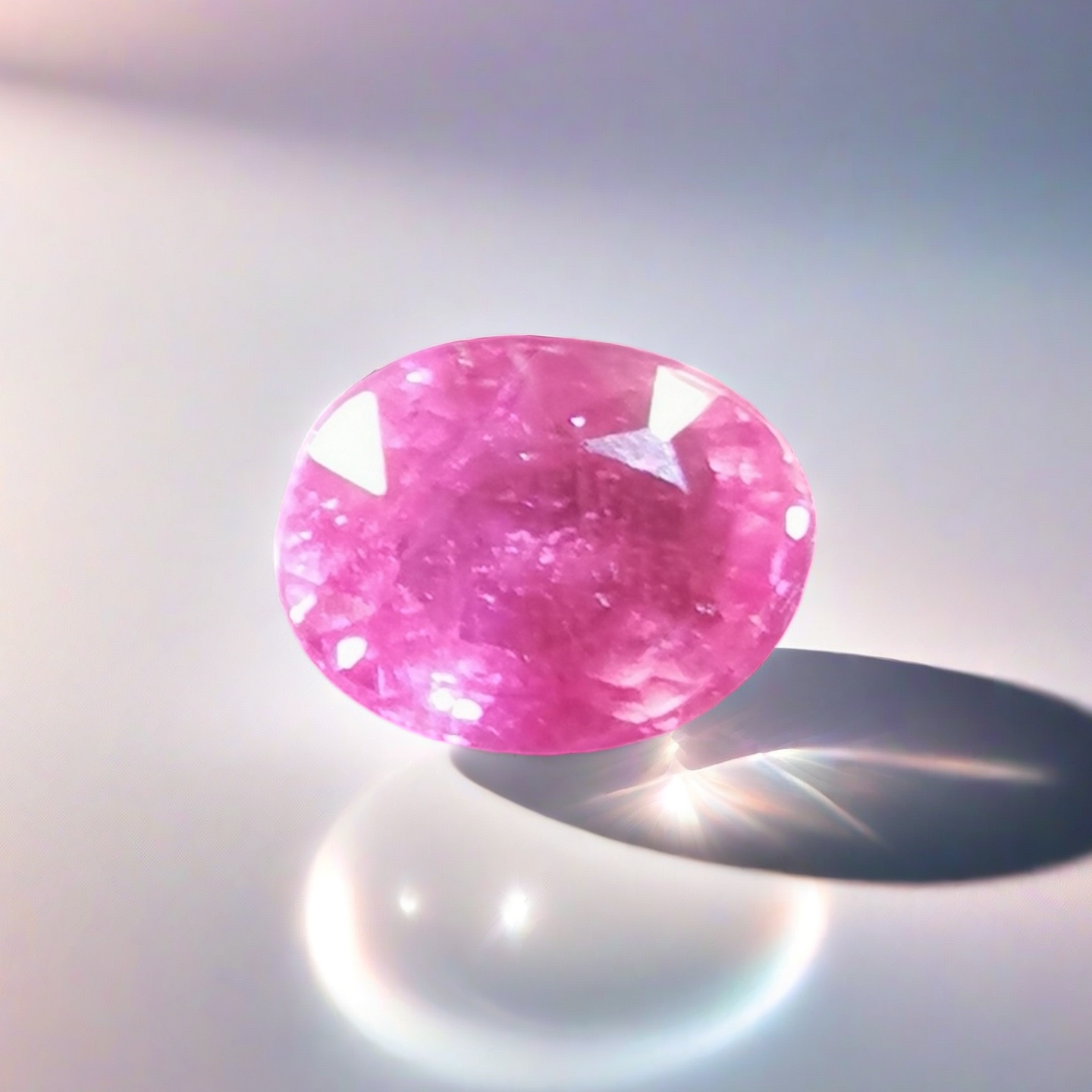 天然无烧红宝石（裸石无镶嵌 ）行货正品 一宝两检