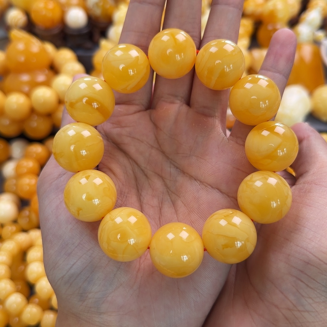 琥珀未镶嵌珠宝奇石21mm同料