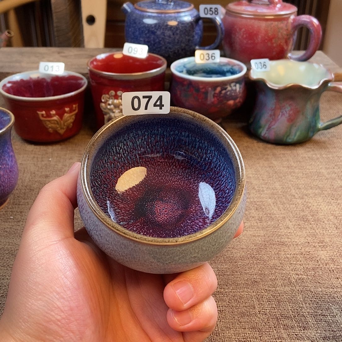 摆件钧瓷主人杯杯