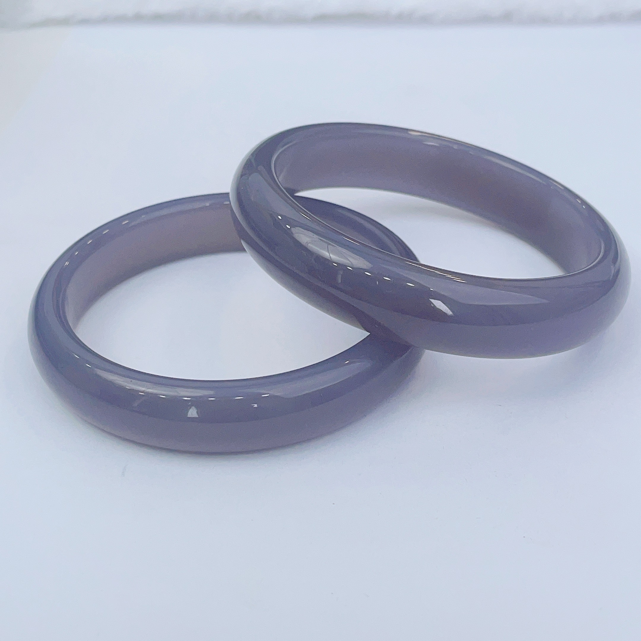 【烟紫手镯】新疆和田手镯  烟紫手镯 玉石 宽13mm