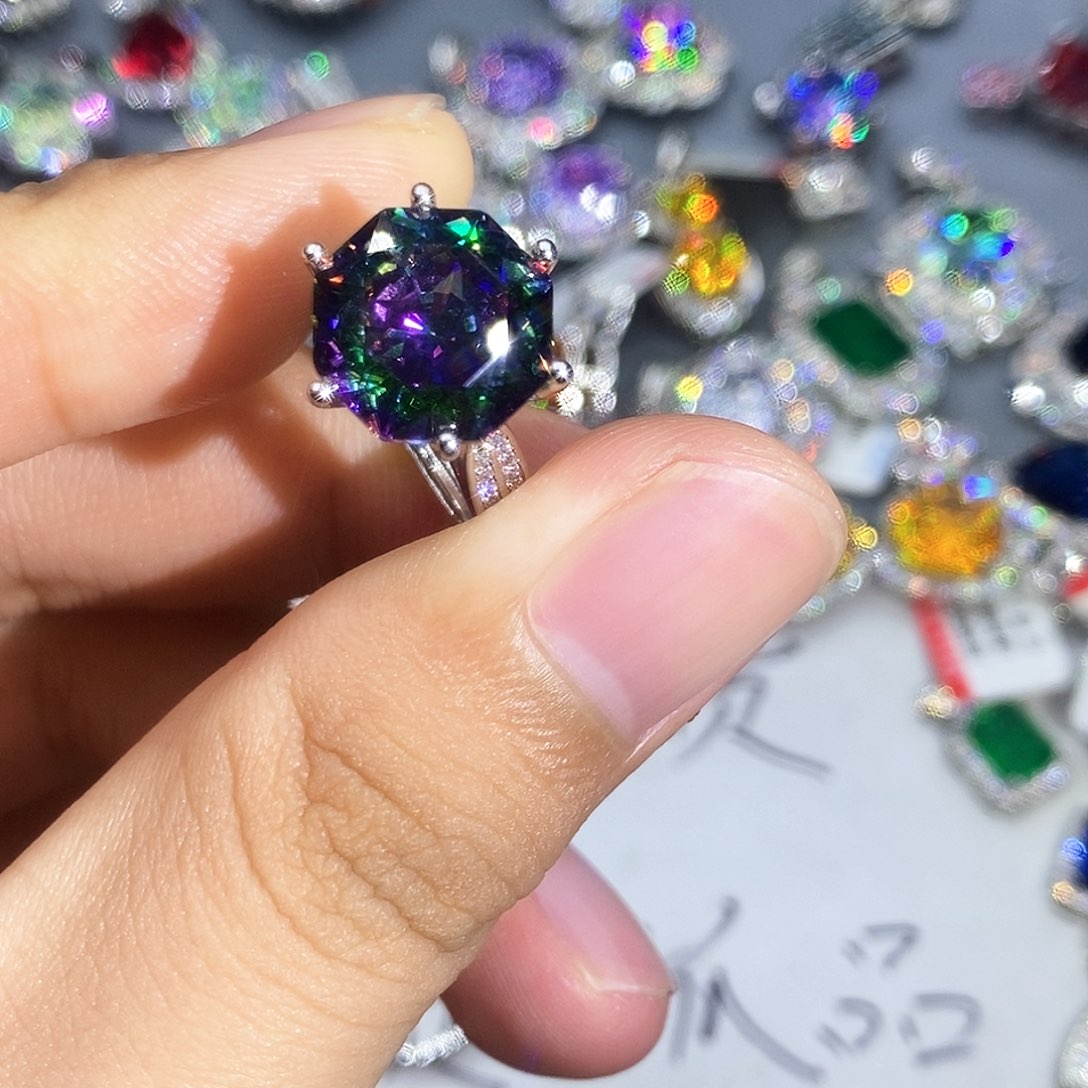 合金石英质玉戒指