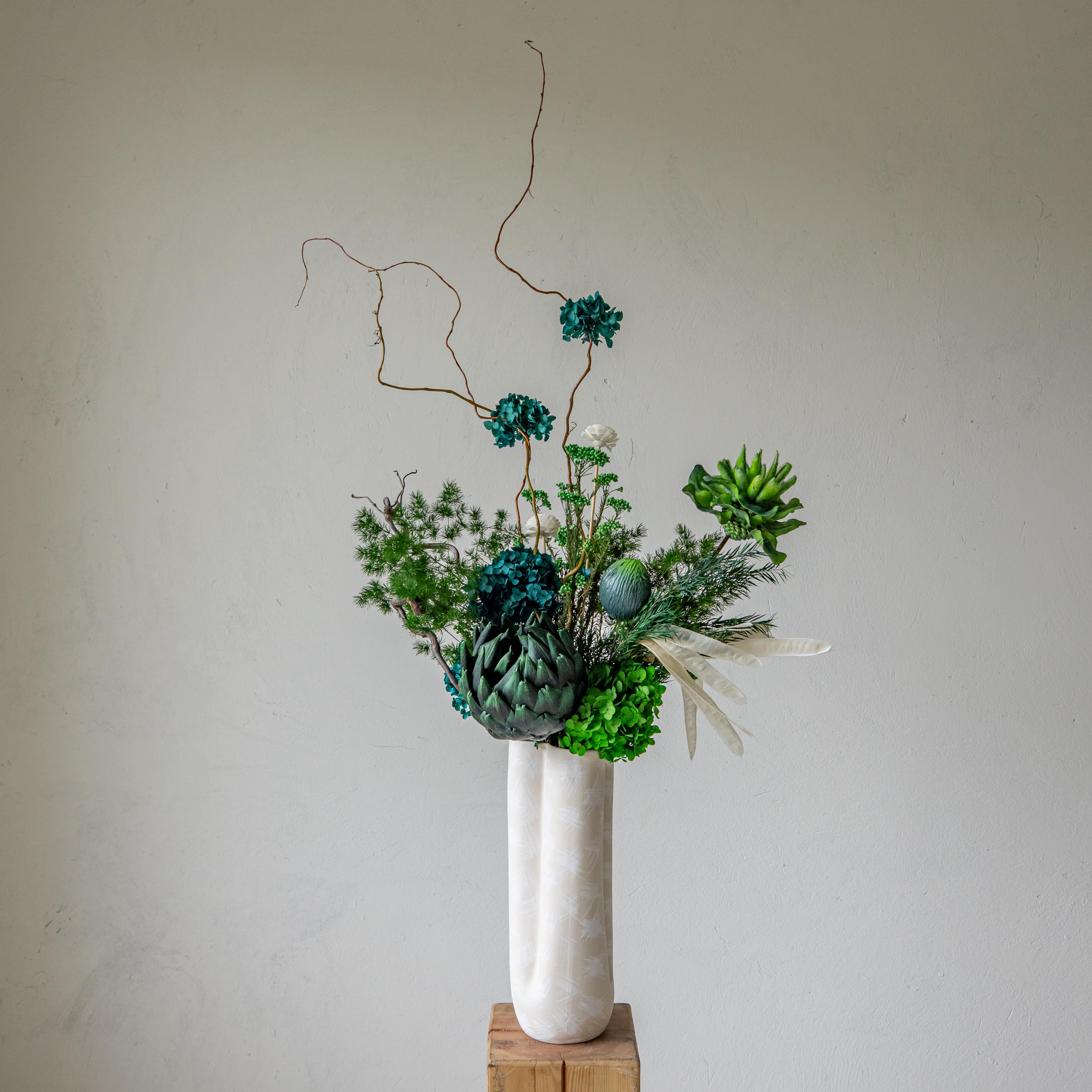 【高山流水】高级家居永生花摆件