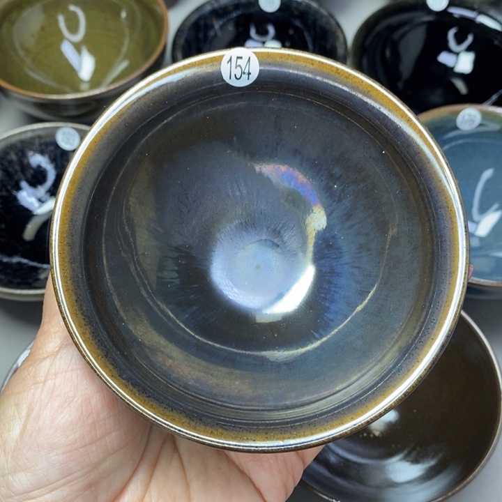 茶盏建窑建盏柴烧主人杯