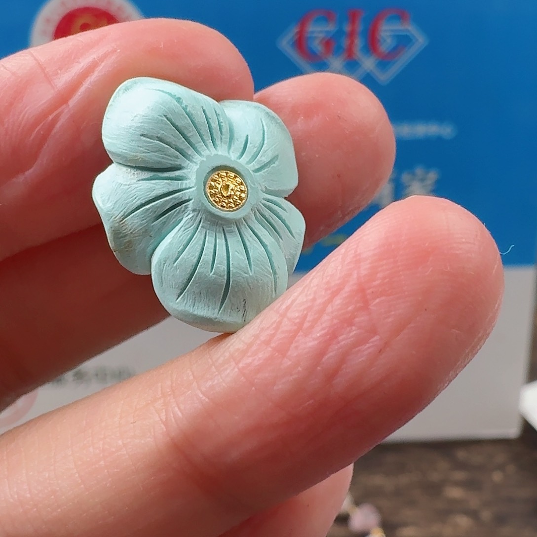 绿松石珠宝奇石未镶嵌