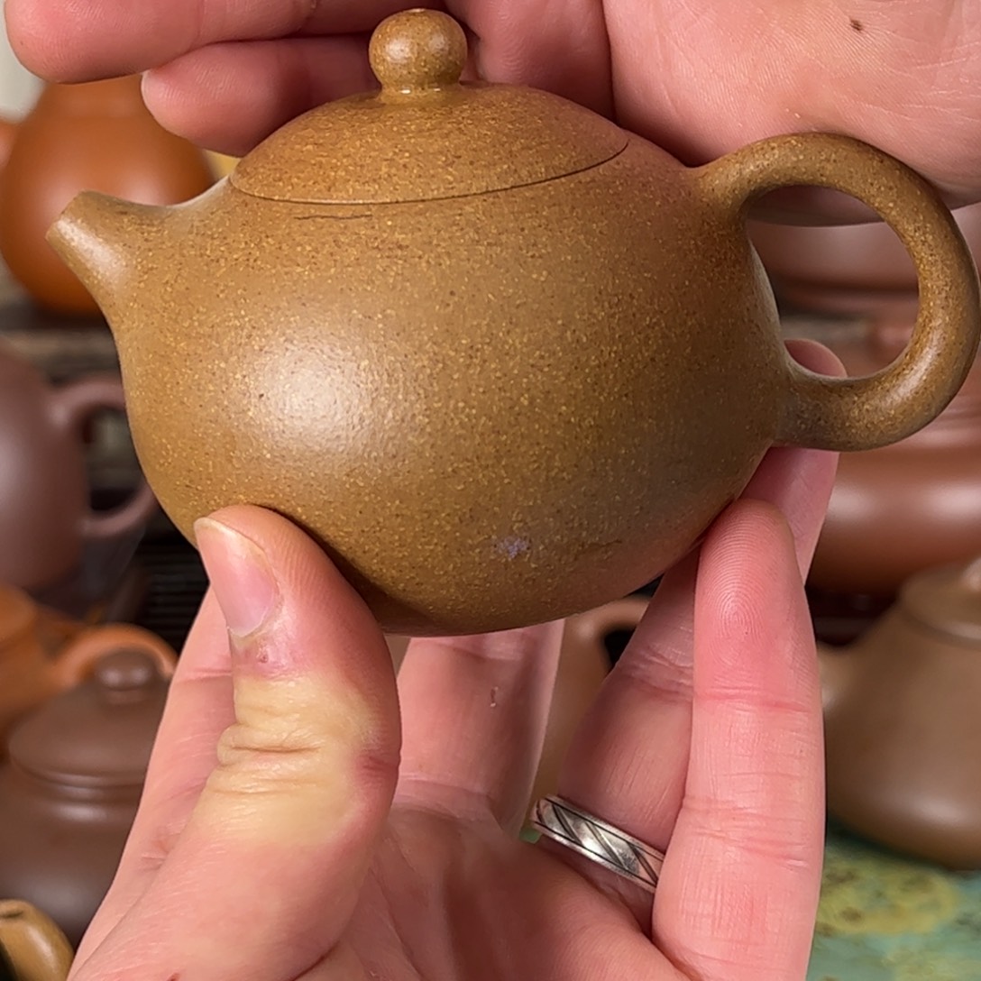 紫砂茶壶真*全手工五彩段（黄金段）西施180c