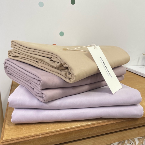 宝缦品牌订单质量好高端秋冬款长绒棉轻磨毛纯色双人被套简约