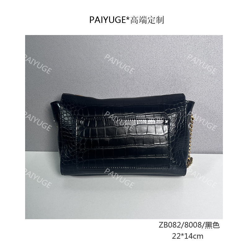 ZB082/8008/黑色 paiyuge高端订制百搭女士手提单肩包斜挎包210