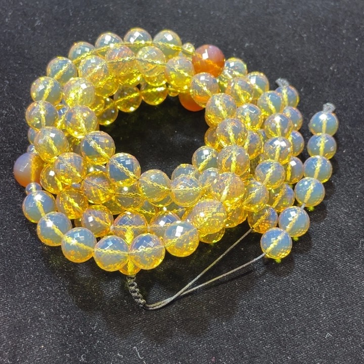 琥珀项圈未镶嵌108蓝珀