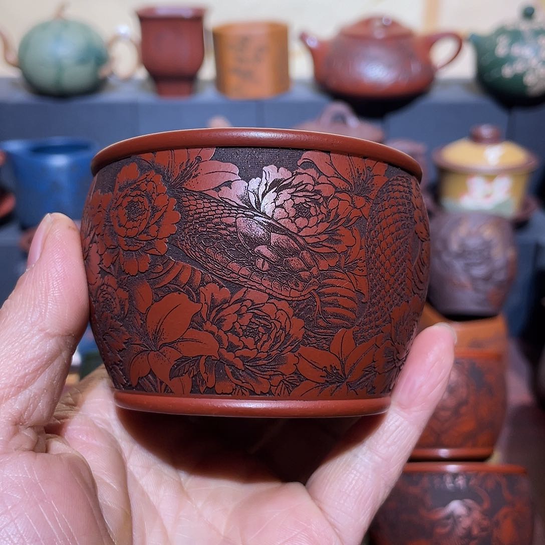 原矿紫砂手工主人杯