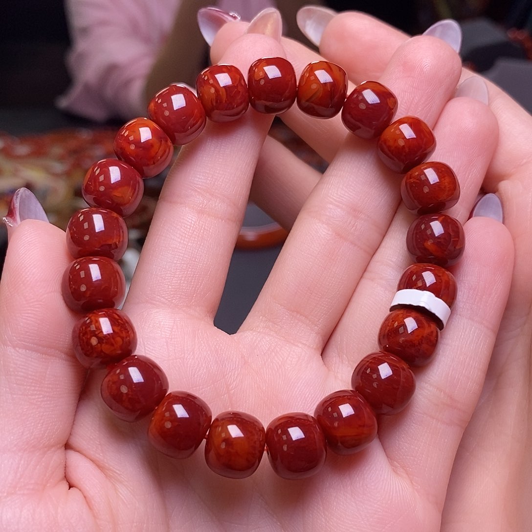南红玛瑙手串未镶嵌2**n10mm