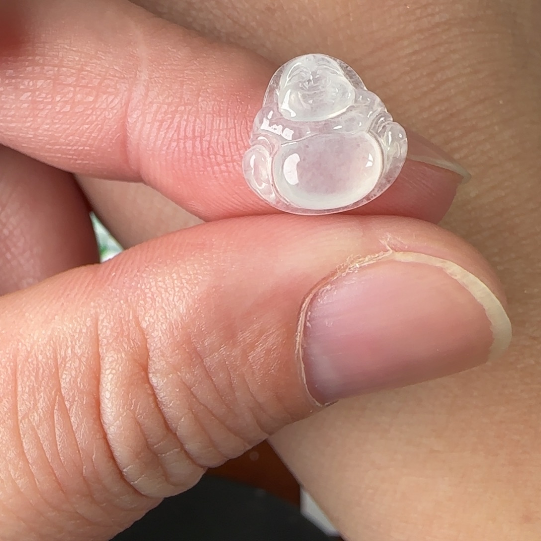 定制翡翠未镶嵌天然缅甸A货翡翠小佛公