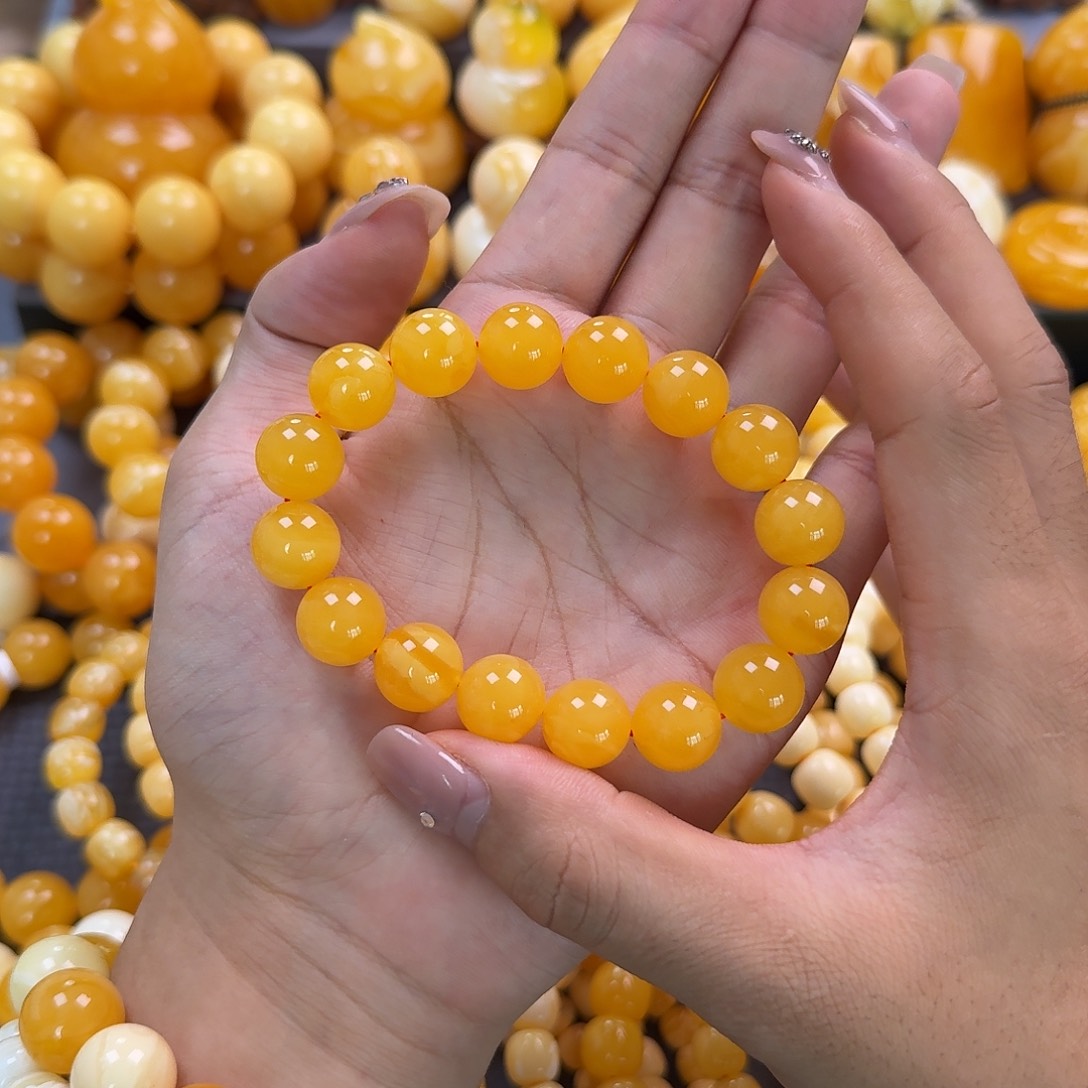 蜜蜡未镶嵌珠宝奇石同料13mm