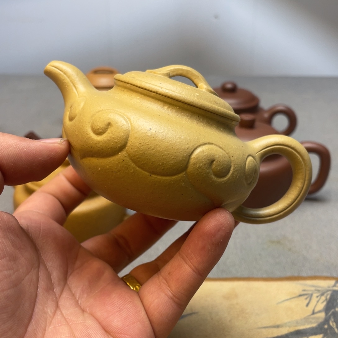 紫砂茶壶守*全手如意仿古覆盖