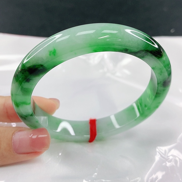 翡翠未镶嵌手镯圈57，17012