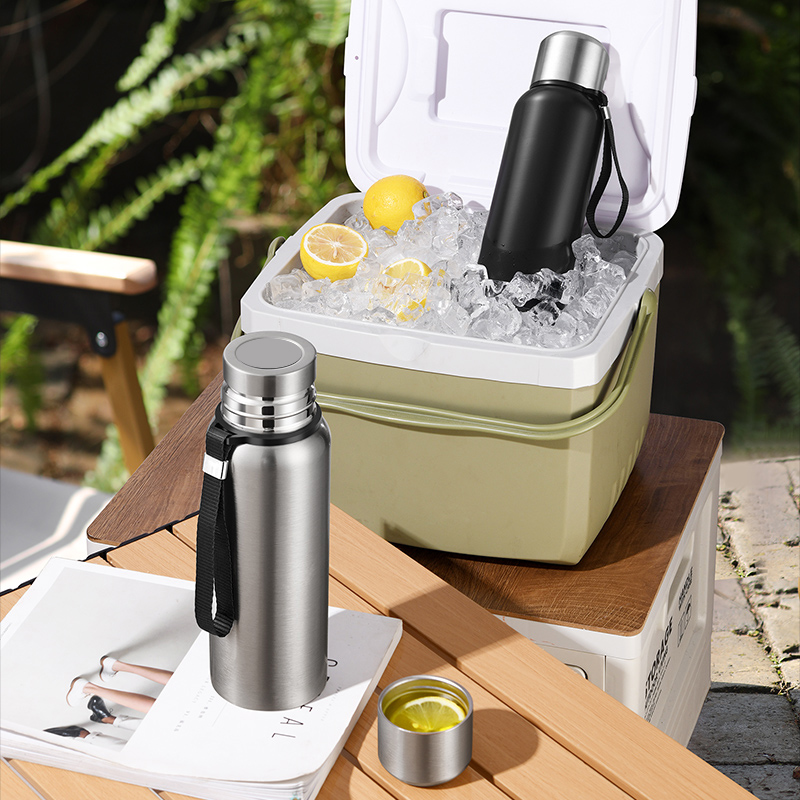 【带杯套+独立茶仓】全钢316大容量保温杯便携户外金属罐旅行水壶