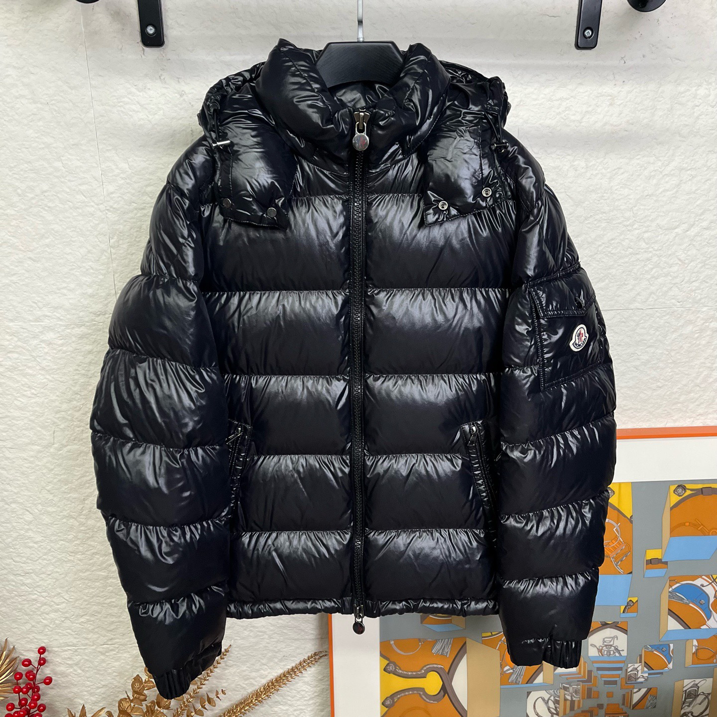 99新 MONCLER 黑色玛雅羽绒服/3码/259155