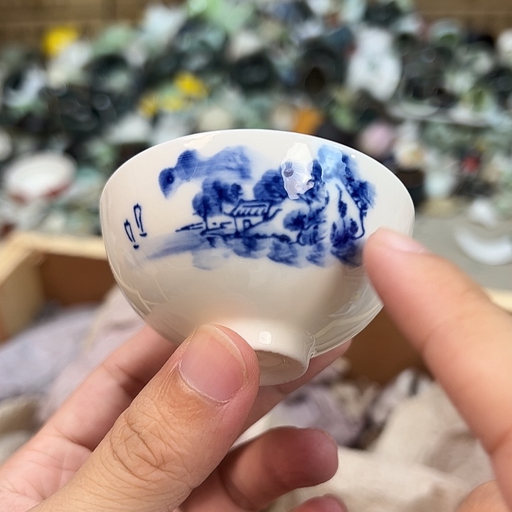 德化白瓷茶具主人杯