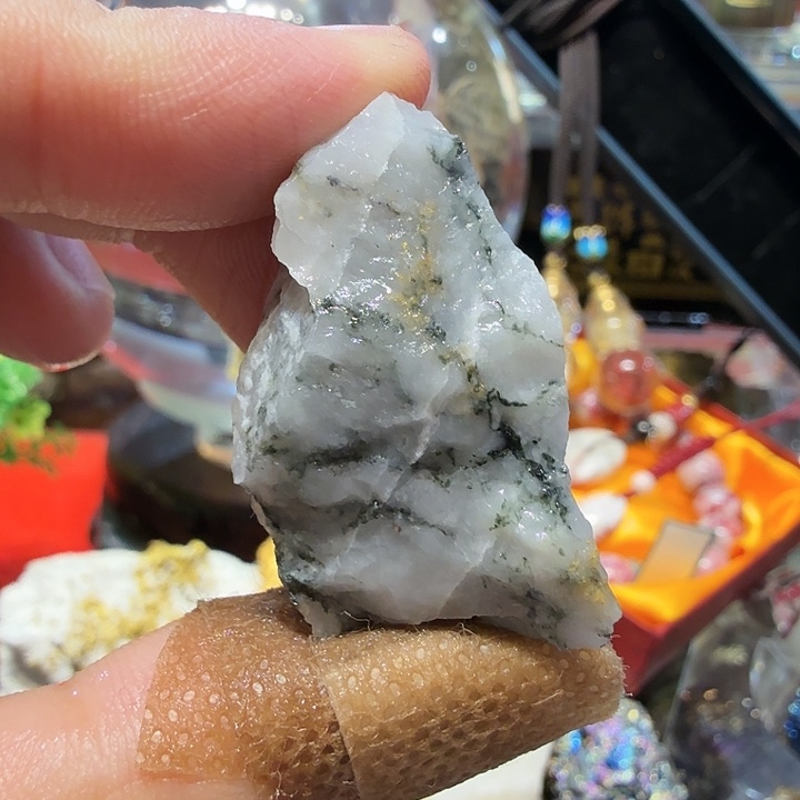 迷13.2g聚金阁天然明金矿标