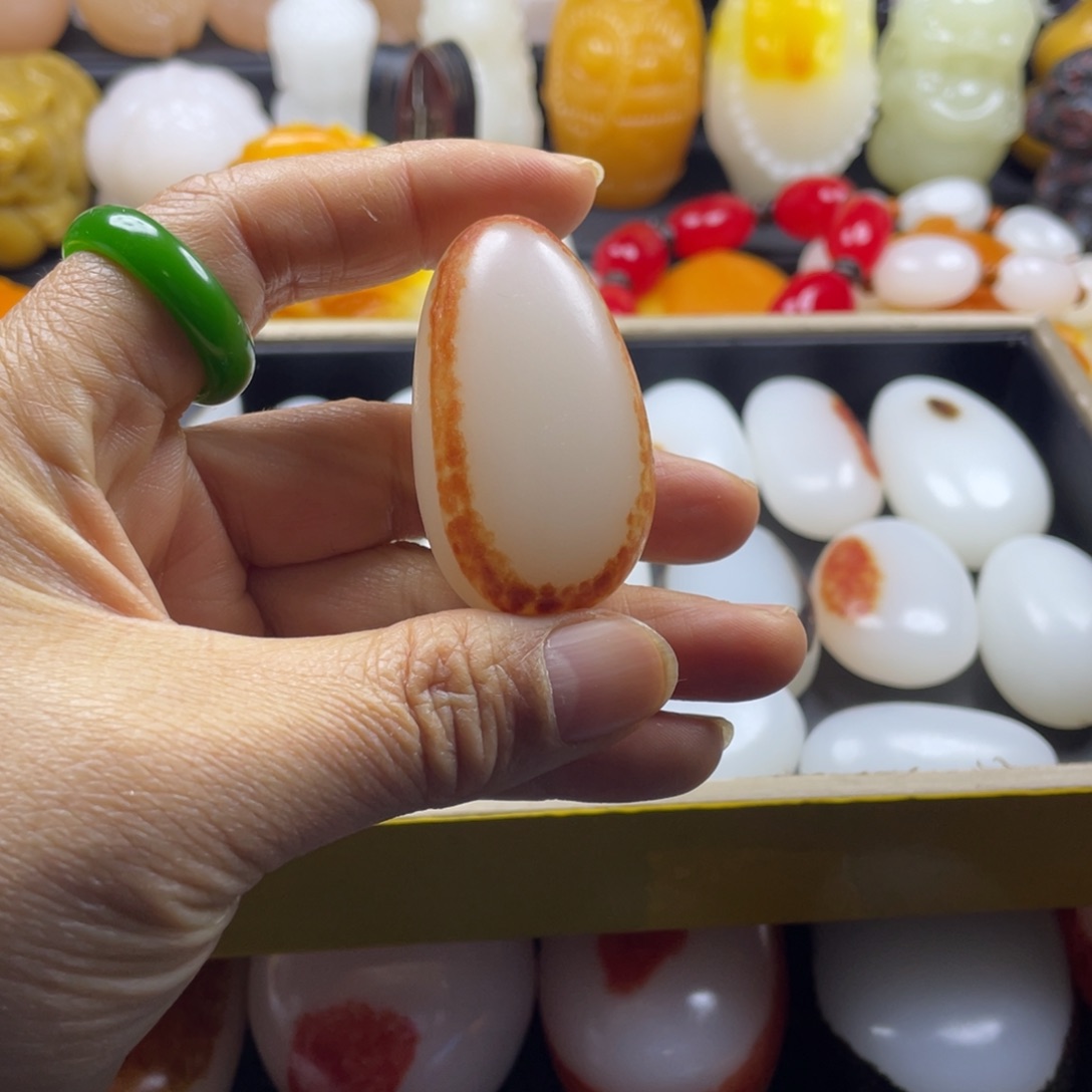 葛*英随形原石吊坠两用