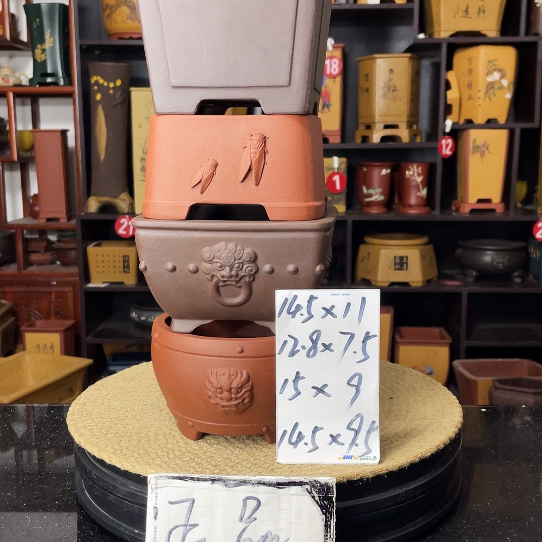 紫砂花盆婉秋紫砂