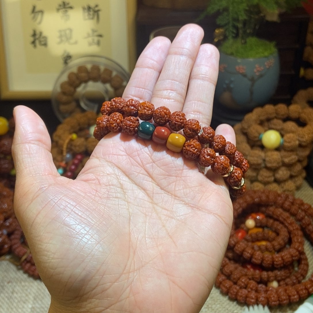 金刚菩提吊坠95玉化双圈