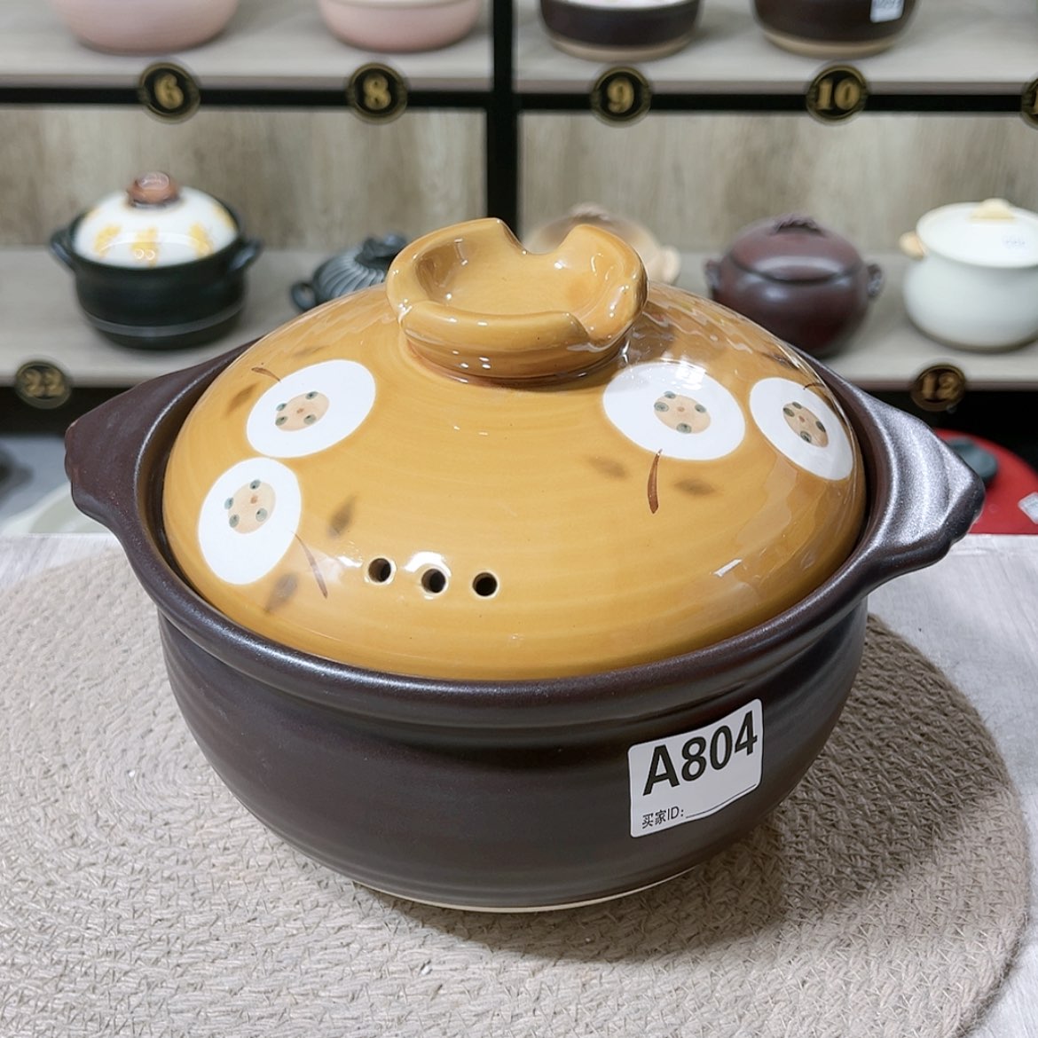 【闪购商品】2.5升粗陶砂锅微瑕疵品804