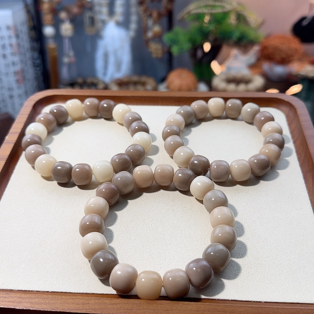 菩提根/象牙果吊坠厚乳拿铁小卡