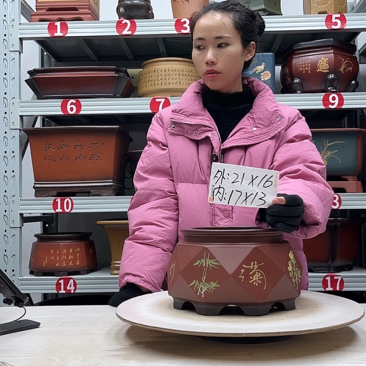 紫砂花盆紫砂花盆