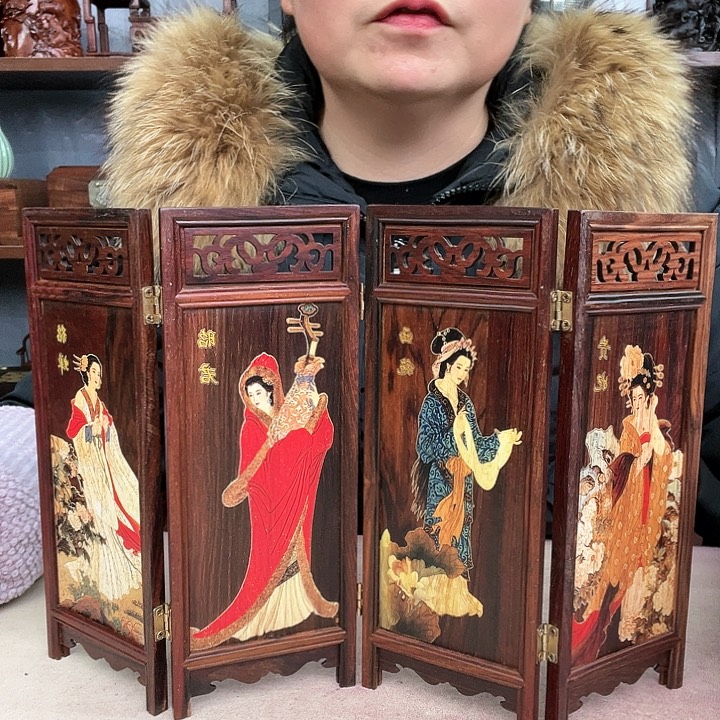 乌木类端景台小李子红木工艺品0029