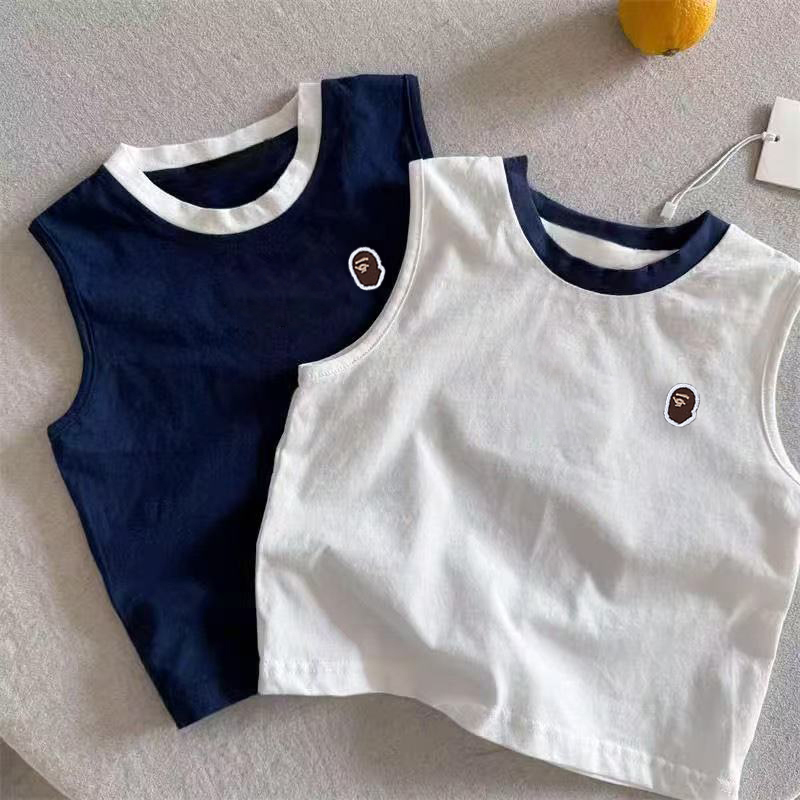 男童夏季无袖T恤短袖夏装新款儿童纯棉T恤男孩子百搭上衣韩版休闲